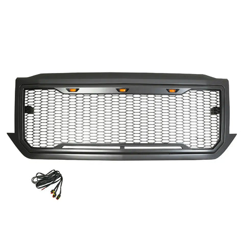 Paramount Automotive 41-0193MB - LED Matte Black Impulse Packaged Grille