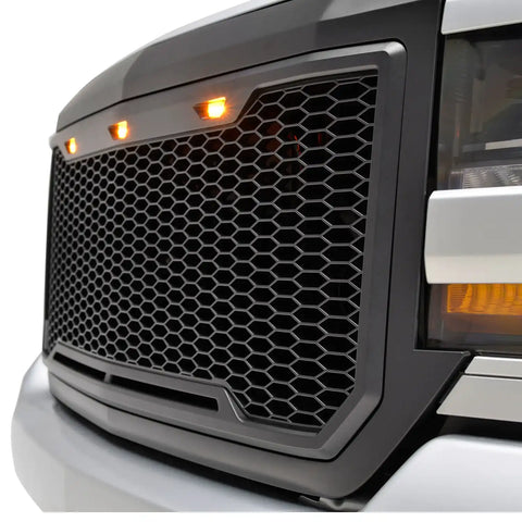 Paramount Automotive 41-0193MB - LED Matte Black Impulse Packaged Grille