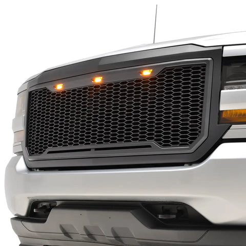 Paramount Automotive 41-0193MB - LED Matte Black Impulse Packaged Grille