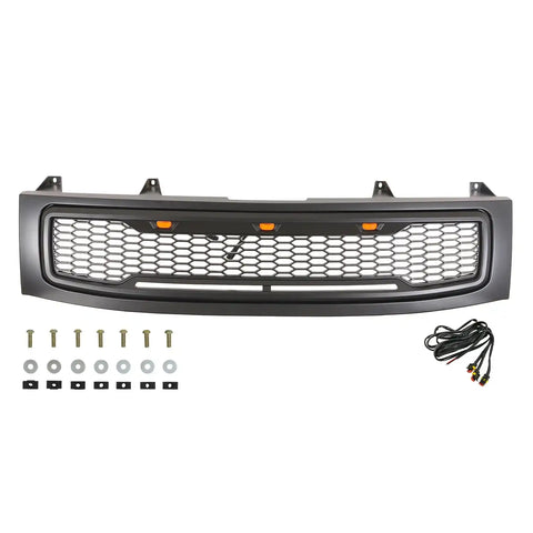 Paramount Automotive 41-0203MB - Matte Black ABS LED Impulse Mesh Grille