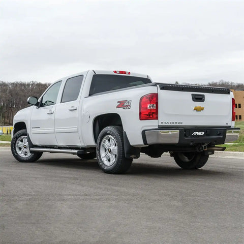 ARIES 4444003 - 6 x 91 Polished Stainless Oval Side Bars, Select Chevrolet and GMC Trucks