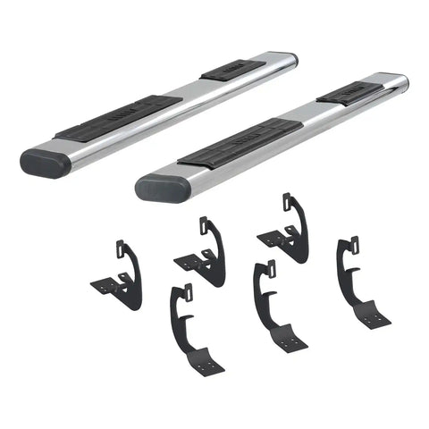 ARIES 4444016 - 6 x 75 Polished Stainless Oval Side Bars, Select Ford Expedition