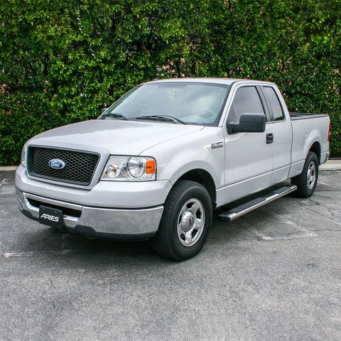ARIES 4444019 - 6 x 85 Polished Stainless Oval Side Bars, Select Ford F-150