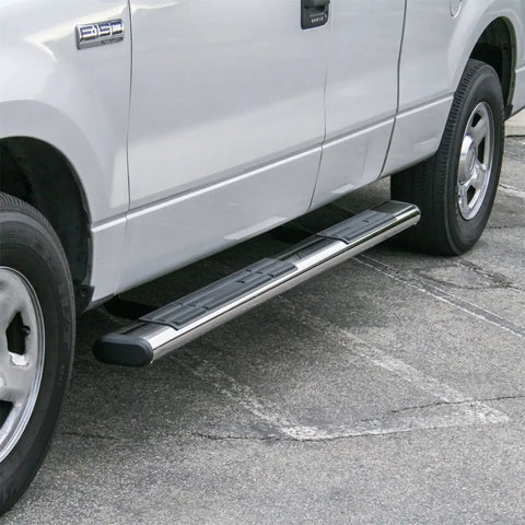 ARIES 4444019 - 6 x 85 Polished Stainless Oval Side Bars, Select Ford F-150