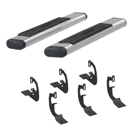 ARIES 4444030 - 6 x 53 Polished Stainless Oval Side Bars, Select Toyota Tundra