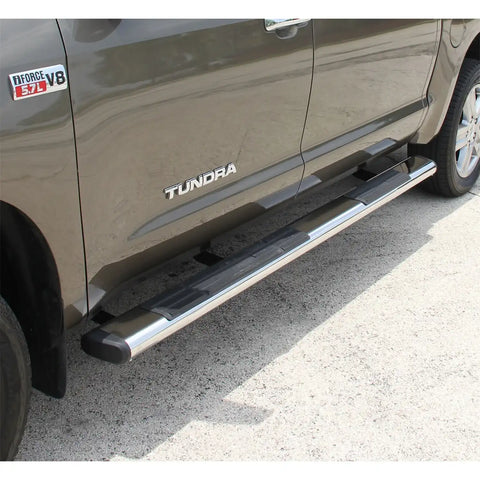 ARIES 4444031 - 6 x 85 Polished Stainless Oval Side Bars, Select Toyota Tundra