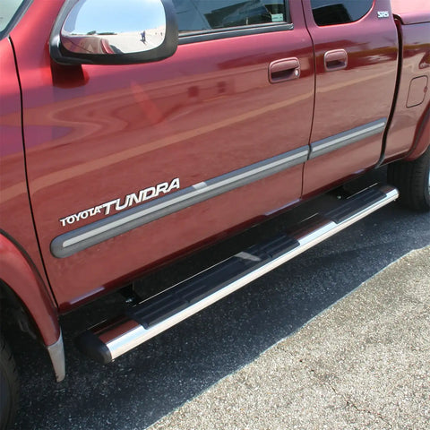ARIES 4444033 - 6 x 75 Polished Stainless Oval Side Bars, Select Toyota Tundra