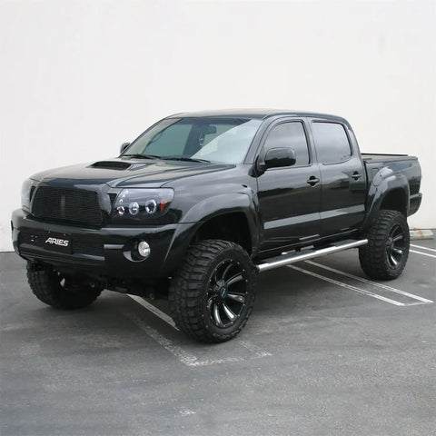 ARIES 4444038 - 6 x 85 Polished Stainless Oval Side Bars, Select Toyota Tacoma