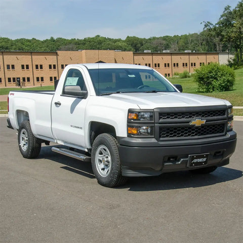 ARIES 4444040 - 6 x 53 Polished Stainless Oval Side Bars, Select Chevy Silverado, GMC Sierra