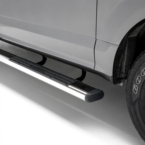 ARIES 4444045 - 6 x 91 Polished Stainless Oval Side Bars, Select Silverado, Sierra 2500, 3500
