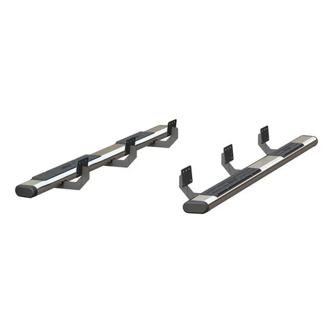 ARIES 4444047 - 6 x 91 Polished Stainless Oval Side Bars, Select Ram 1500 Crew Cab