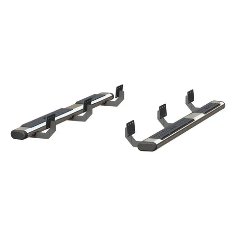 ARIES 4444048 - 6 x 75 Polished Stainless Oval Side Bars, Select Ram 1500 Quad Cab