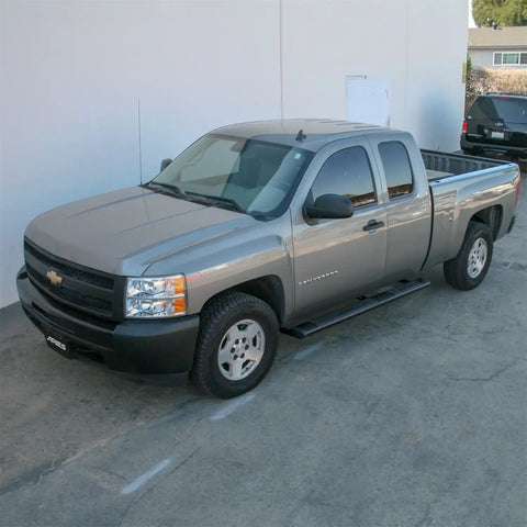 ARIES 4445001 - 6 x 75 Black Aluminum Oval Side Bars, Select Silverado, Sierra