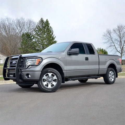 ARIES 4445018 - 6 x 75-Inch Oval Black Aluminum Nerf Bars, Select Ford F-150