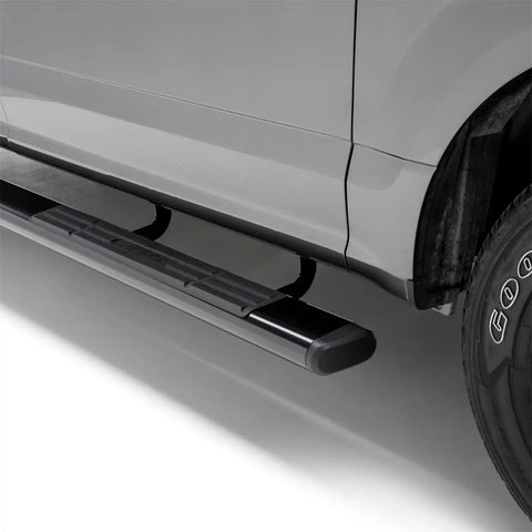 ARIES 4445019 - 6 x 85-Inch Oval Black Aluminum Nerf Bars, Select Ford F-150
