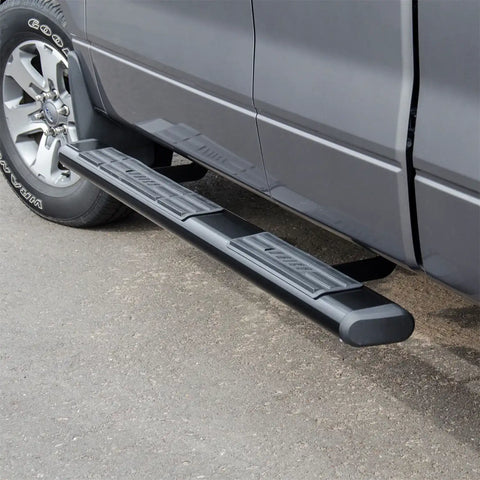 ARIES 4445019 - 6 x 85-Inch Oval Black Aluminum Nerf Bars, Select Ford F-150