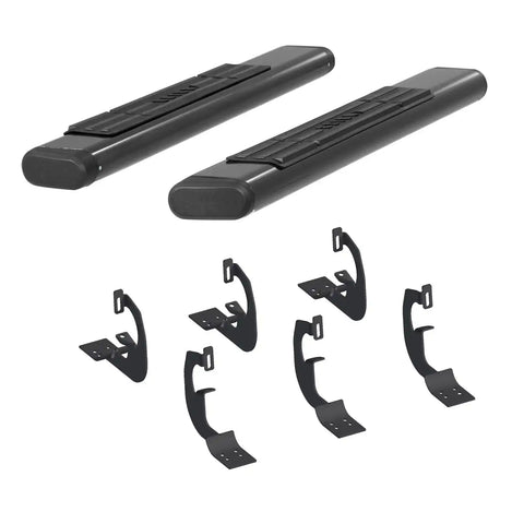 ARIES 4445022 - 6 x 53-Inch Oval Black Aluminum Nerf Bars, Select Ford F-150