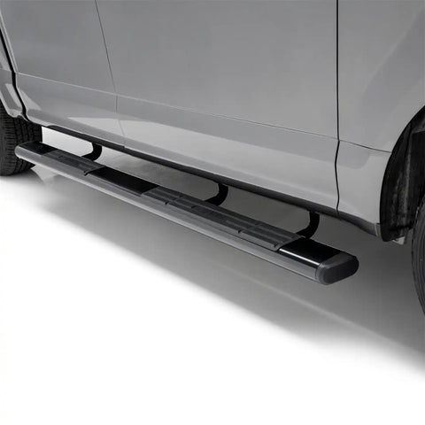 ARIES 4445023 - 6 x 75 Black Aluminum Oval Side Bars, Select Ford F-150, F-250
