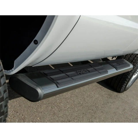 ARIES 4445025 - 6 x 85 Black Aluminum Oval Side Bars, Select Ford F-250, F-350, F-450, F-550