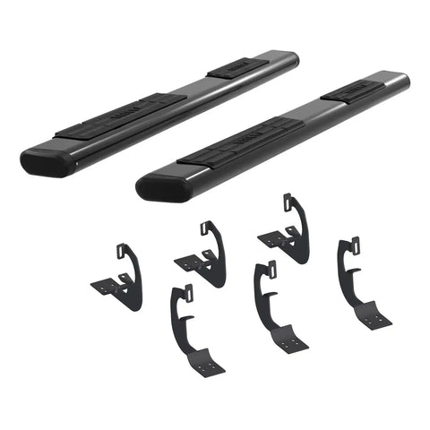 ARIES 4445033 - 6 x 75-Inch Oval Black Aluminum Nerf Bars, Select Toyota Tundra