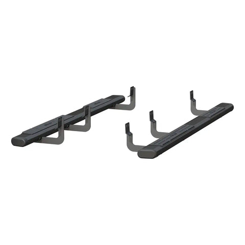ARIES 4445041 - 6 x 85 Black Aluminum Oval Side Bars, Select Nissan Titan, XD, Armada