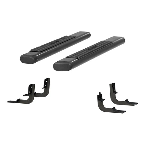 ARIES 4445043 - 6 x 53 Black Aluminum Oval Side Bars, Select Ram 1500, 2500, 3500