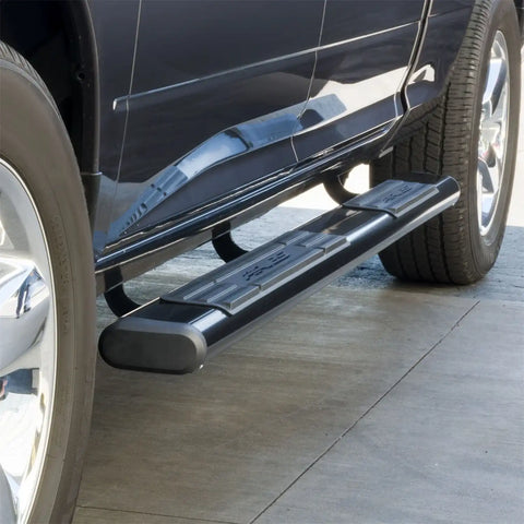 ARIES 4445044 - 6 x 85 Black Aluminum Oval Side Bars, Select Dodge, Ram 1500, 2500, 3500