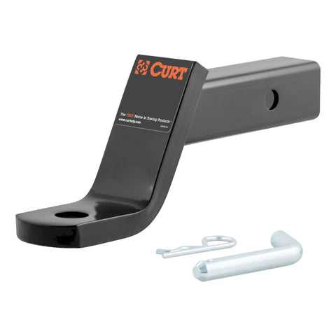 CURT 45052 Class 3 Ball Mount with Pin (2 Shank, 7,500 lbs., 4 Drop, 8-1/4 Long, in Box)