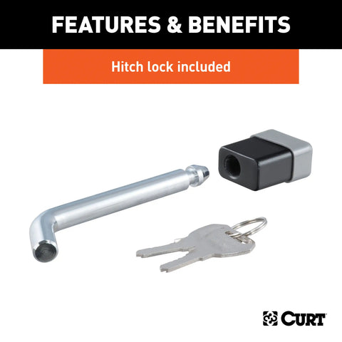 CURT 45142 Towing Starter Kit with 2 Ball (2 Shank, 7,500 lbs, 4 Drop)