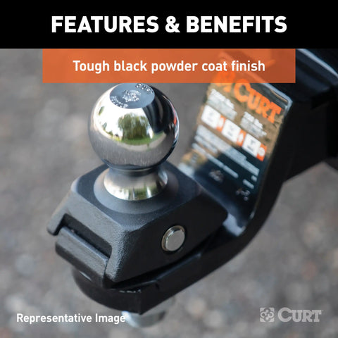 CURT 60691 - OEM Puck System Gooseneck Safety Chain Anchors Chevy Ford GMC Nissan (38K)