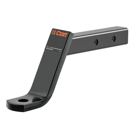 CURT 45240 Dual-Length Ball Mount (2 Shank, 7,500 lbs., 6 Drop, 9-1/4 or 12-1/4 Long)