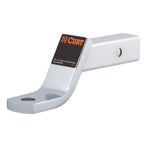 CURT 45296 Class 3 Ball Mount (2 Shank, 7,500 lbs., 4 Drop, 8-1/4 Long, Chrome)