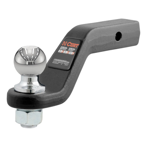 CURT 45332 Loaded Forged Ball Mount with 2-5/16 (2 Shank, 15,000 lbs., 4 Drop)