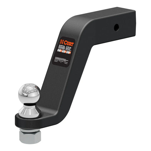 CURT 45374 Loaded Forged Ball Mount with 2-5/16 (2-1/2 Shank, 20,000 lbs, 8 Drop)