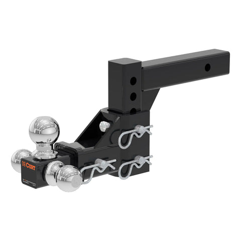 CURT 45799 Adjustable Tri-Ball Mount (2 Shank, 1-7/8", 2 & 2-5/16 Balls)