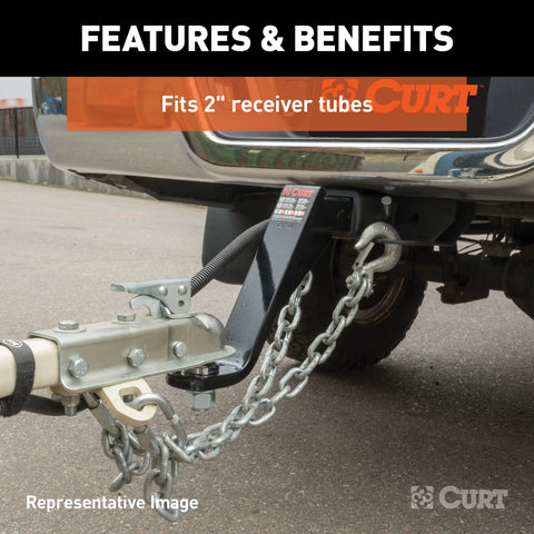 CURT MFG 45890 8' DROP BALL MOUNT  11.5' LONG 5K
