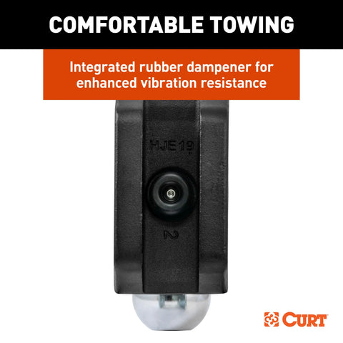 CURT 45935 Adjustable Trailer Hitch Ball Mount with Dual Ball, 2 Shank, 15K