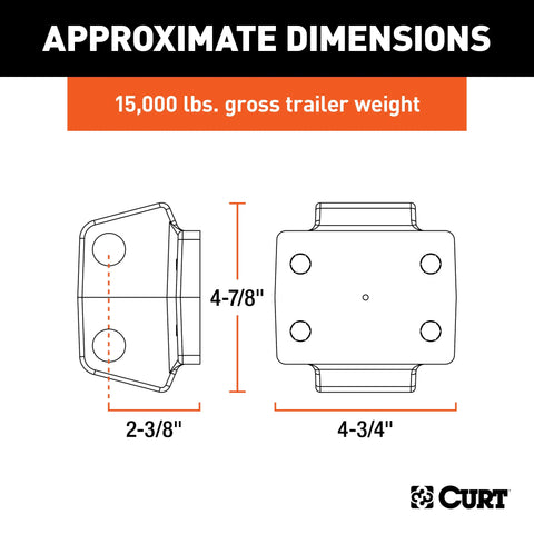CURT 45950 Rebellion XD Pintle Mount Attachment