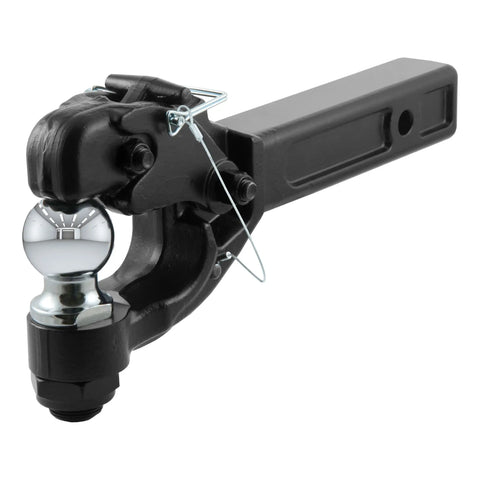 CURT 48007 Receiver-Mount Ball & Pintle Hitch (2 Shank, 2 Ball, 10,000 lbs.)
