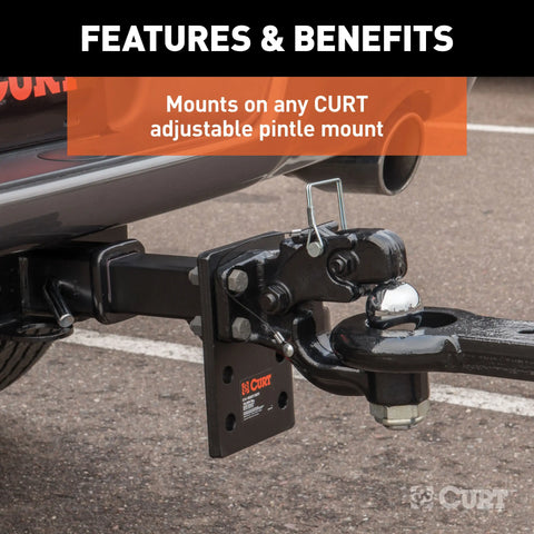 CURT 48200 Ball & Pintle Hitch (2-5/16 Ball, 16,000 lbs. Capacity)