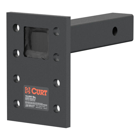 CURT 48324 Adjustable Pintle Mount (2 Shank, 10,000 lbs., 7 High, 8 Long)