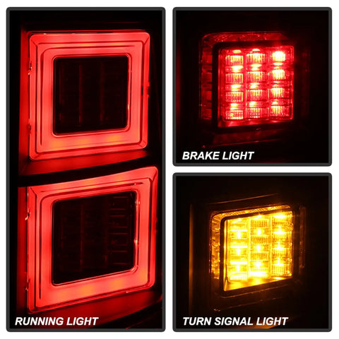 Spyder Auto 5080813 - Light Bar LED Tail Lights Black