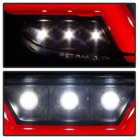 Spyder Auto 5082794 Red Bar LED Reverse Lights - Black Smoke