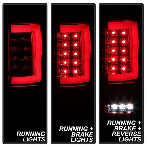 Spyder Auto 5084194 LED Tail Lights - Red Clear
