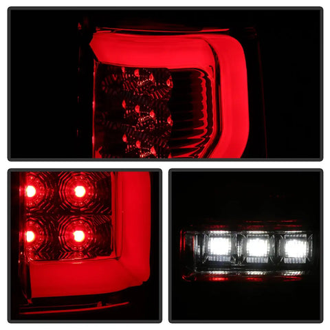 Spyder Auto 5084194 LED Tail Lights - Red Clear