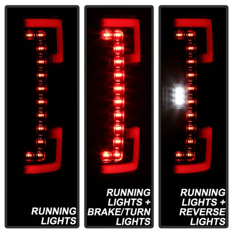 Spyder Auto 5085610 LED Tail Lights - Black