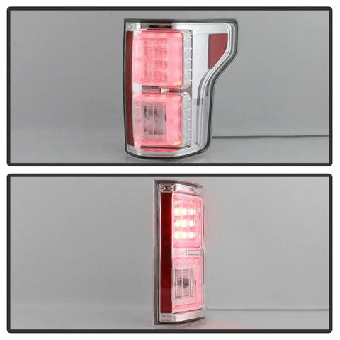 Spyder Auto 5085658 Light Bar LED Tail Lights - Chrome