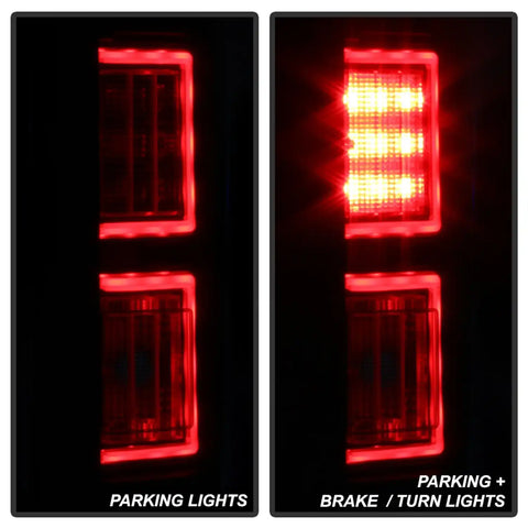 Spyder Auto 5085672 Light Bar LED Tail Lights - Black Smoke