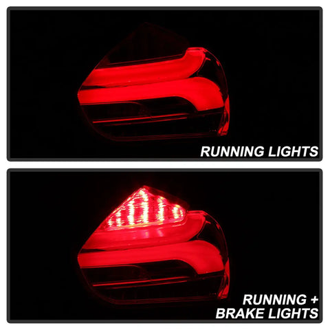 Spyder Auto 5085726 LED Tail Lights - Red Clear