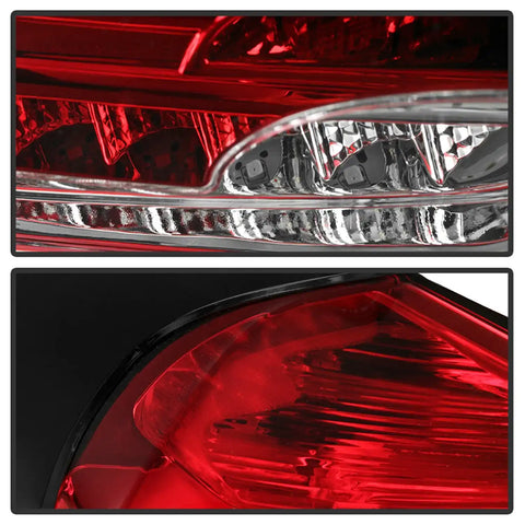 Spyder Auto 5085726 LED Tail Lights - Red Clear